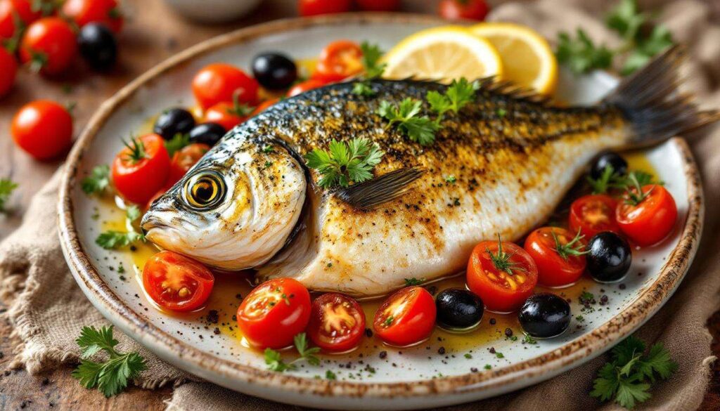 Orata al forno con pomodorini e olive: la ricetta mediterranea pronta in 30 minuti