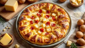 RUSTICO alle PATATE di Pasta Sfoglia ripieno fragrante sopra