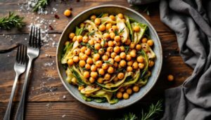 Verza e ceci in padella: un abbinamento di sapori che rende il tuo pranzo facile e gustoso