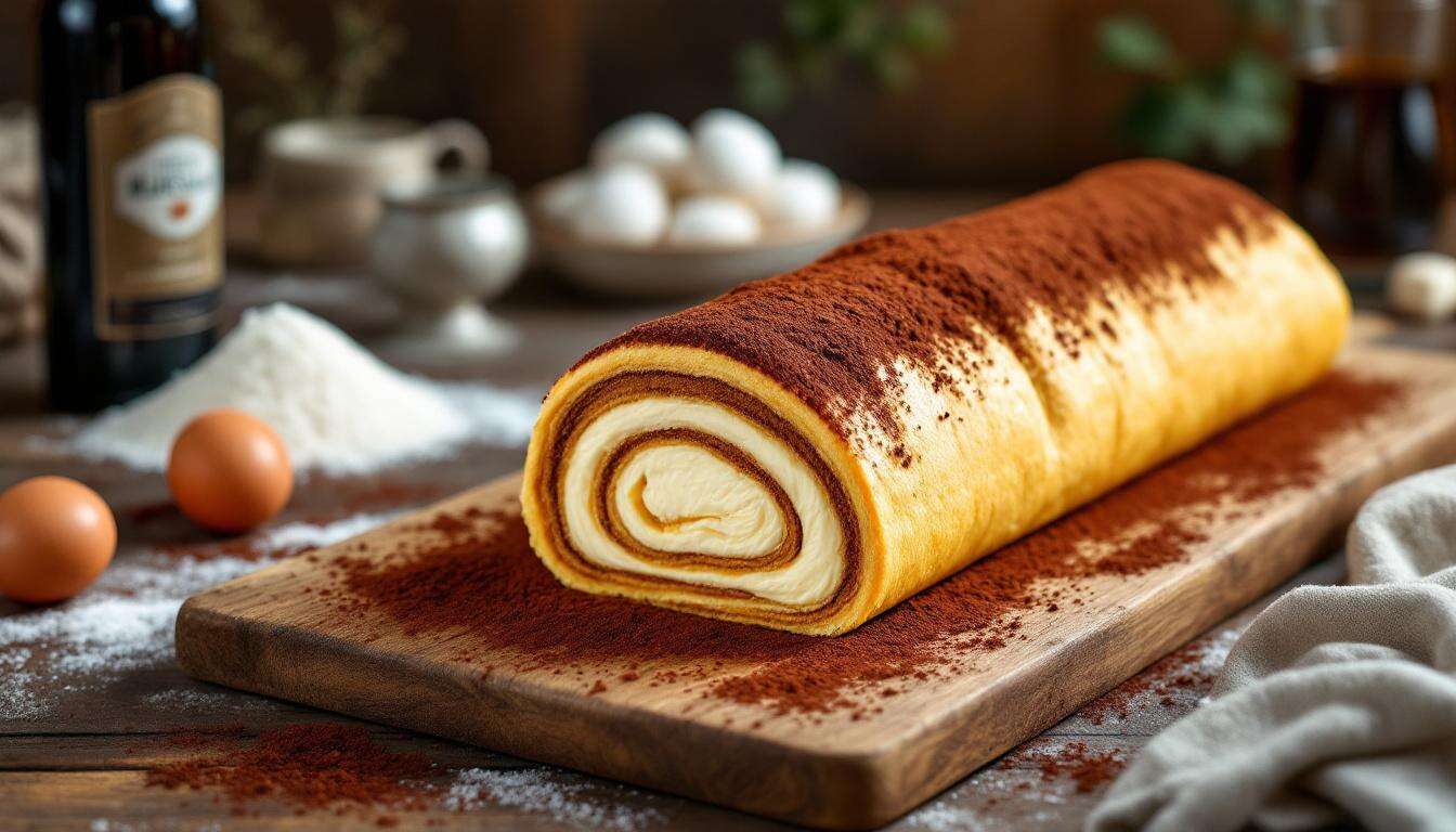Altro che pasticceria: il rotolo tiramisù preparato con l'antica ricetta di mia nonna ti fa toccare il cielo con un dito