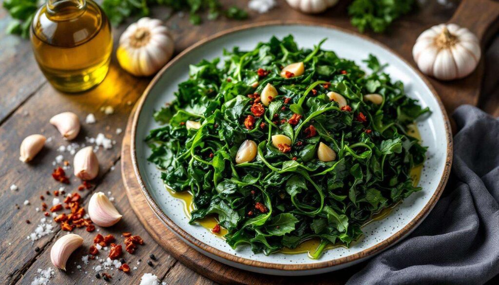Cavolo nero in padella con aglio e olio: contorno rapido e saporito