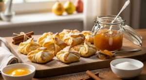 Fagottini di Pasta Sfoglia con Marmellata di Pere
